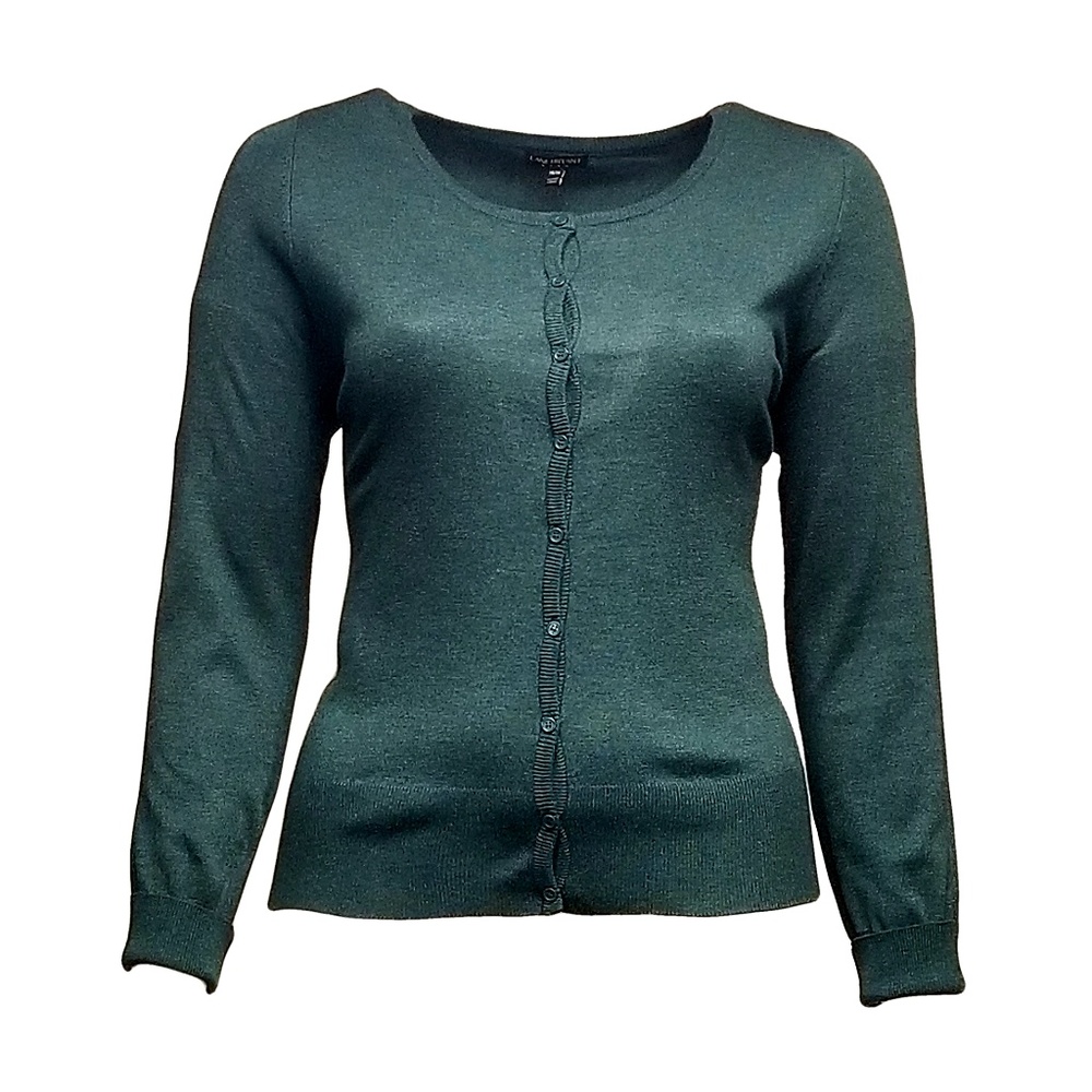 Lane Bryant Forest Green Cardigan Sweater 18/20